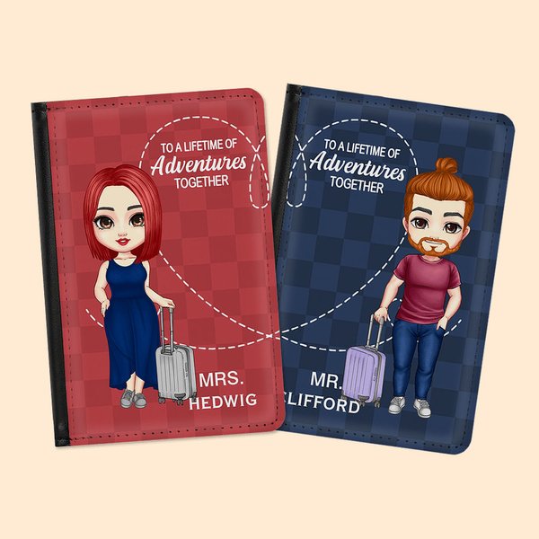 Personalizzato Per una vita di avventure insieme Passaporto Copertina Regalo di compleanno per coppia