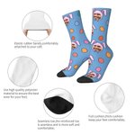 Personalisierte Hasenohren Foto Socken mit Ostereiern Multicolor Eltern-Kind Urlaub Kostüm Spaß Ostern Geburtstag Geschenk für Familie Kind