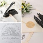 Personalisierter Buchpräger Prägestempel Ex Libris aus der Bibliothek mit Namen Buchclub Geschenk für Buchliebhaber Bibliothekar