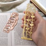 Gepersonaliseerde Metalen Familie Bladwijzer met Naam Holle Kunst Leestoebehoren Verjaardag Moederdag Cadeau voor Mam Oma Boekenliefhebber