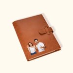 Couverture de Cahier Personnalisée avec Photo Carnet de Croquis Compartiment Rangement pour Crayon Cadeau Anniversaire pour Artiste