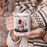 Personalized You're Still Hotter Than This Coffee with 8 Years Ceramic Mug with Names Valentine's Day Anniversary Gift for Couple