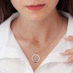 Personalized Star of David Necklace with Birthstones and Names Jewish Jewelry Gift for Women