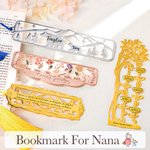 Gepersonaliseerde Metalen Familie Bladwijzer met Naam Holle Kunst Leestoebehoren Verjaardag Moederdag Cadeau voor Mam Oma Boekenliefhebber