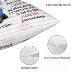 Personalizzato The Day I Met You Watercolor Heart Design Throw Pillow Cover Regalo di San Valentino per l'Anniversario di Lui Lei