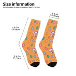 Personalisierte Hasenohren Foto Socken mit Ostereiern Multicolor Eltern-Kind Urlaub Kostüm Spaß Ostern Geburtstag Geschenk für Familie Kind