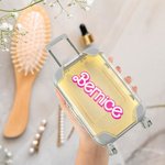 Boîte en Forme de Valise Personnalisée avec Nom ou Lettre en Police Fille Rose Cadeau Anniversaire Voyage pour Femme