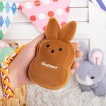 Porte Monnaie Personnalisé avec Nom Sac en Peluche Lapin Cadeau de Pâques Fête pour Enfants