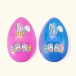 Personalized Cute Easter Bunny Jumbo Fillable Egg with Name Easter Gift for Kids