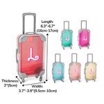 Boîte en Forme de Valise Personnalisée avec Nom ou Lettre en Police Fille Rose Cadeau Anniversaire Voyage pour Femme