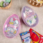 Coque à Bonbons Personnalisée avec Nom Lapin de Pâques Boîte d'Oeuf Jumbo Cadeau de Fête pour Enfants