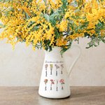 Personalized Birth Month Flower Ceramic Vase Home Decoration Mother's Day Birthday Gift for Mom Grandma