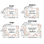 Personalizado al horno cosido con amor por el nombre de grado de alimentos de metal galleta de costura lata grande de almacenamiento de regalo de cumpleaños para la familia