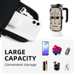 Personalized Dragon Rider Water Bottle Pouch Bag with Name and Adjustable Buckle Large Capacity Sport Accessory Gift for Readers Sports Lovers