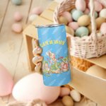 Personalized Peter Rabbit 12oz Tumbler Cup with Name and Two Lids Birthday Easter Gift for Kids