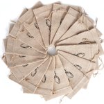 Henkilökohtainen Spectacled Bunny Juutti kiristysnauha lahjapussi nimi pääsiäinen hoitoon lahja lapsille