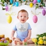 Personalised Cute Bunny Baby Bib with Name First Easter Gift For Baby New Mom
