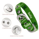 Collier Réglable pour Chien Chat Boucle en Métal Accessoire Personnalisé avec Nom Cadeau de St Patrick pour les Propriétaires et Amoureux des Animaux