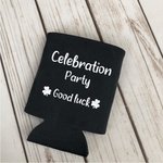 Personalisierter Mehrfarbige Bierdose Kühler mit Glücklichem Kleeblatt und Text 12er Set Getränk Zubehör St. Patrick's Day Party Geschenk