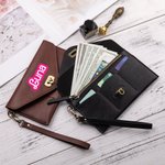 Portefeuille en Cuir Personnalisé avec Nom en Police Poupée Style Rétro Cadeau d'Anniversaire pour Femme