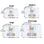 Personalized Cute Bunny Easter Eggs Food Grade Metal Biscuit Tin with Name Easter Gift for Kids