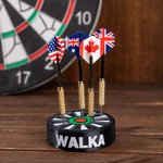 Personalised 3D Printing Mini Dartboard Design Dart Holder with Name Holds 23 Pcs Darts Birthday Gift for Dart Lover