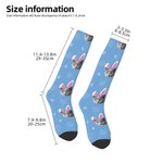 Personalized Unique Bunny Ears Photo Socks Easter Birthday Gift for Pet lover Family Kids