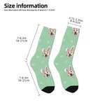 Personalized Unique Bunny Ears Photo Socks Easter Birthday Gift for Pet lover Family Kids