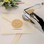 Personalized Moon and Sun Cat Creative Embosser Book Envelope Stamp with Text Birthday Appreciation Gift for Teacher Book Lovers