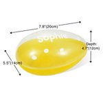 Huevo de Pascua Jumbo Personalizado con Diseño de Lunares y Nombre Caja de Caramelos para Niños