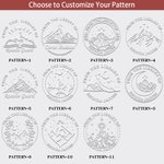 Personalisierte Velaris Stadt des Sternenlichts von der Bibliothek des Buches Prägestempel Set mit Namen Geburtstag Geschenk für