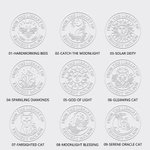 Personalized Moon and Sun Cat Creative Embosser Book Envelope Stamp with Text Birthday Appreciation Gift for Teacher Book Lovers