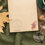 Personalized Moon and Sun Cat Creative Embosser Book Envelope Stamp with Text Birthday Appreciation Gift for Teacher Book Lovers