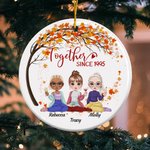 Personalised Together Since Ceramic Ornament with Name Christmas Gift for Sister Her Best Friend