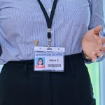 Personalised Watercolour Birth Flower Acrylic Badge Topper Creative ID Card Decoration Gift for Teacher Doctor Nurse