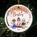 Personalized There Is No Greater Gift Than Besties Ceramic Ornament Besties Christmas Gift Best Friend Gift