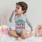 Personalizada Chilling with My Cool Bunny Camiseta de Pascua Sudadera Bebé Onesie Ropa para padres e hijos Regalo de Pascua para la familia