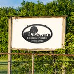 Panneau en Métal Personnalisé Thème Ferme Motif Vache Poulet Tracteur Cadeau pour Agriculteur