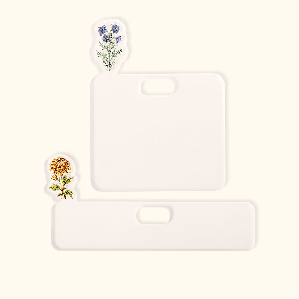 Décor Badge Personnalisé avec Fleur de Naissance Accessoire Créatif en Acrylique pour Carte d'Identité Cadeau pour Enseignant Médecin Infirmier