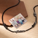 Personalized Multiple Kids Names Necklace Father's Day Anniversary Gift for Men