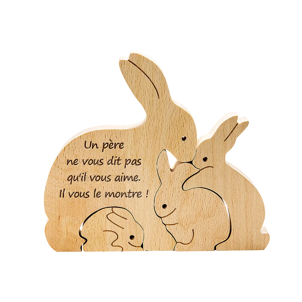 Décorations de Lapin de Famille Personnalisées