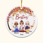Personalised Life Is Better With Besties Ceramic Ornament Besties Christmas Birthday Gift for Girl