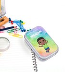 Personalised Cartoon Character Keepsake Tin with Name Watercolor Mini Organizer Birthday Class Leaving Gift for Girl Boy