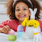 Personalized Multicolor Cute Easter Egg with Name Set of 2 Basket Filler Decor Easter Eggs Hunting Party Gift for Kids