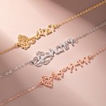 Gepersonaliseerde Amhaars Geboortebloem Ketting met Naam Ethiopië Verjaardagscadeau voor haar