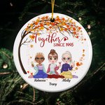 Personalised Together Since Ceramic Ornament with Name Christmas Gift for Sister Her Best Friend