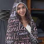 Coperta personalizzata con cappuccio con nuvola di parole colorate con nome Regalo di compleanno e anniversario per uomini donne bambini