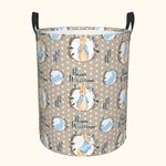 Henkilökohtainen Peter Rabbit Dot pyykinpesukori, jossa on nimi ja alkuperäiset suuren kapasiteetin järjestäjä leluille kirjoille pienille esineille p