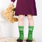 Gepersonaliseerde Four Leaf Clover These Are My Lucky Socks met Naam St. Patrick's Day Cadeau voor Kinderen