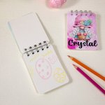 Cahier de Notes A7 Carnet Personnalisé avec Nom Gnome de Pâque Cadeau Fête Pâques pour Enfants